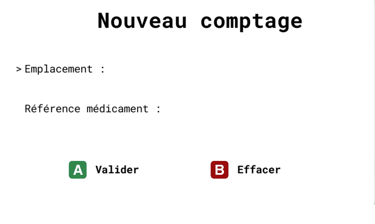 Ecran de démarrage