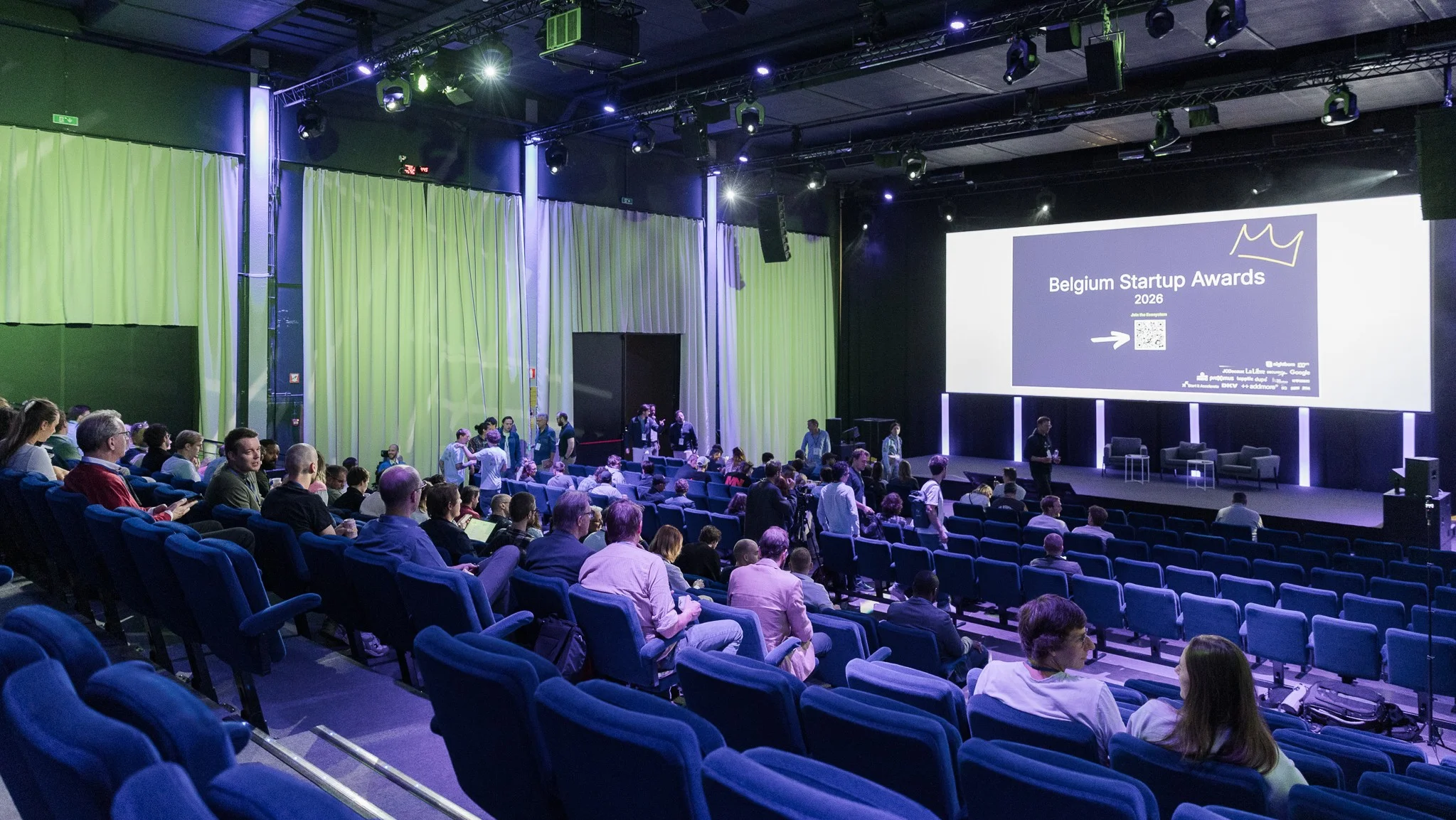 The Egg conference room during the Belgium Startup Awards ceremony